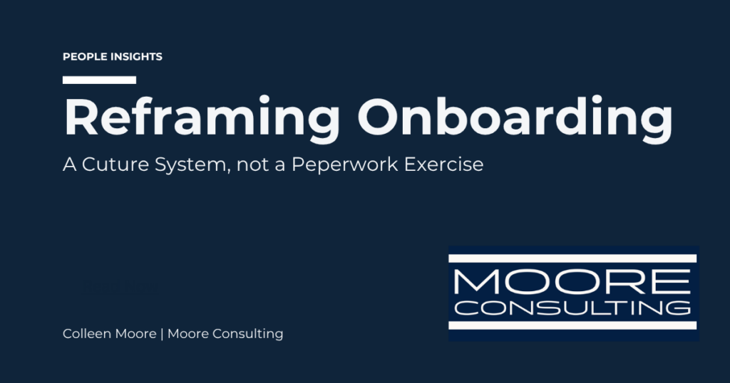 Onboarding for culture not just payroll